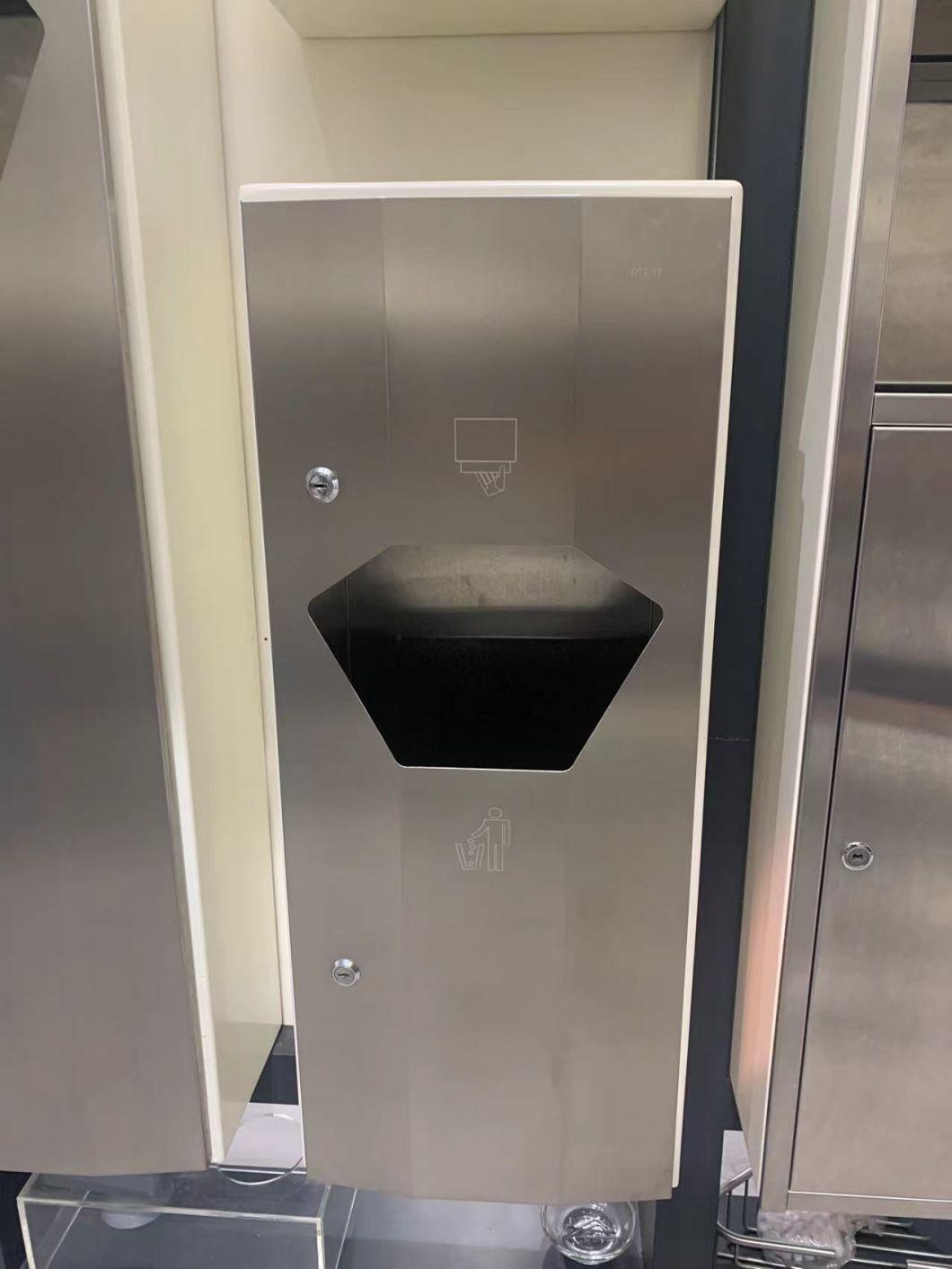 New Design Bathroom Accessories Stainless Steel Recessed Paper Towel Dispenser with Waste Bin for Washroom