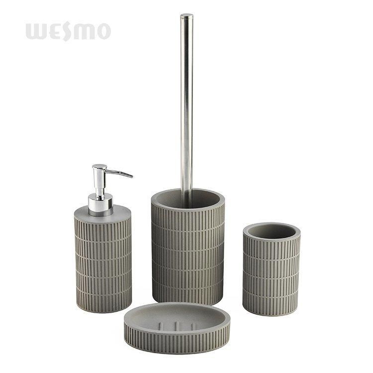 Elegant Design of Polyresin Bathroom Accessory 4-Piece Sets