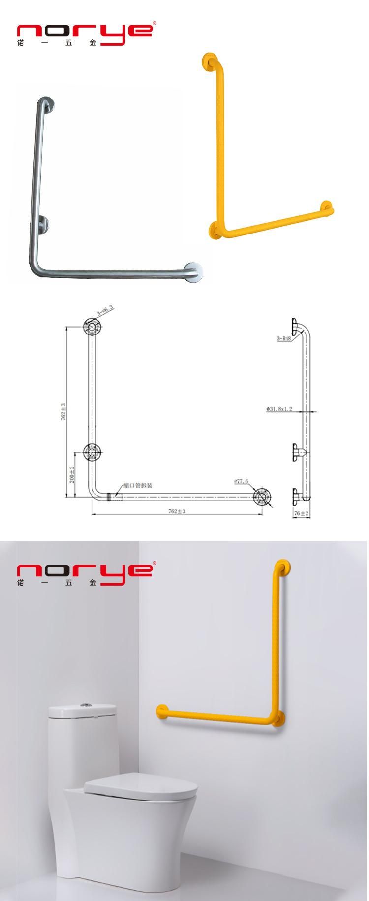 L Shape Stainless Steel Grab Bars for Bathtubs and Showers