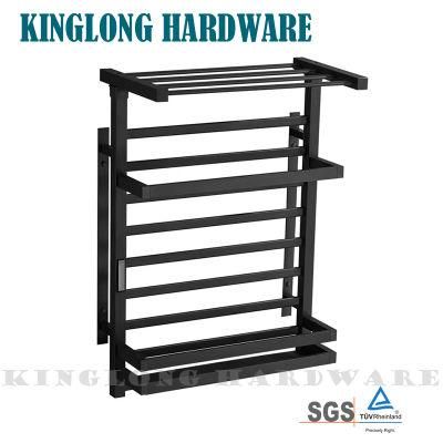 Modern Stainless Steel Home Decoration Bathroom Furniture Hardware Fittings Tower Bar Storage Rack