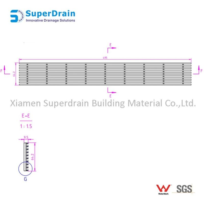 European Market Metal Drainers for Lavatory Room