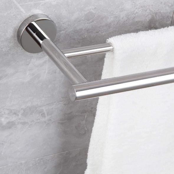 Stainless Steel 304 Bath Towel Bar Wall Mounted Towel Rack for Bathroom
