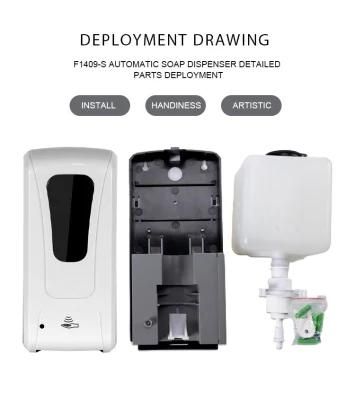 High Efficiency Delicate Free Standing Restaurants Auto Soap Liquid Dispenser