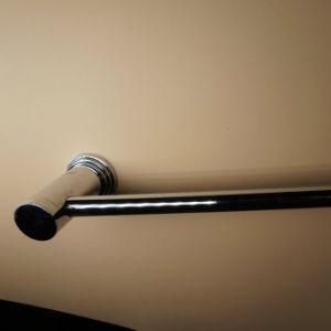 Wall Mounted Chrome Zinc Alloy Single Towel Bar Chrome Finish 64001