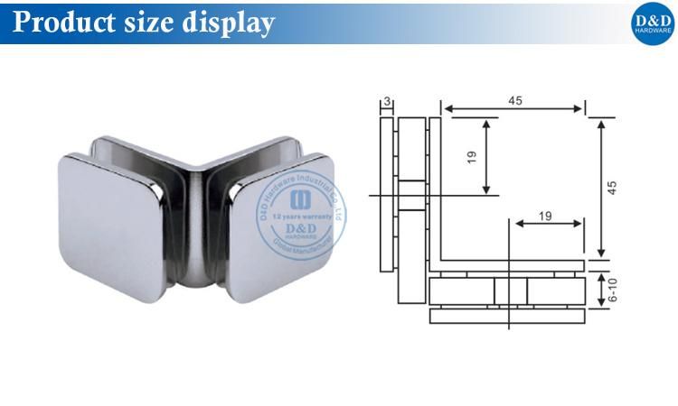 Mirror Polished Glass Fixer for Shopping Malls