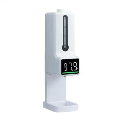 Popular Use 480ml Auto Hand Sanitizer Machine Sensor Temperature Measurement Sterilizer Soap Dispenser for Public Place