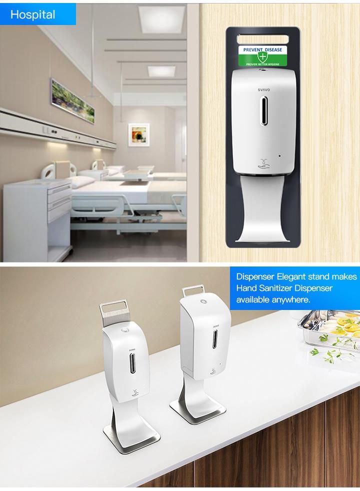 ABS Plastic 1000ml Refillable Touchless Automatic Liquid Soap Dispenser