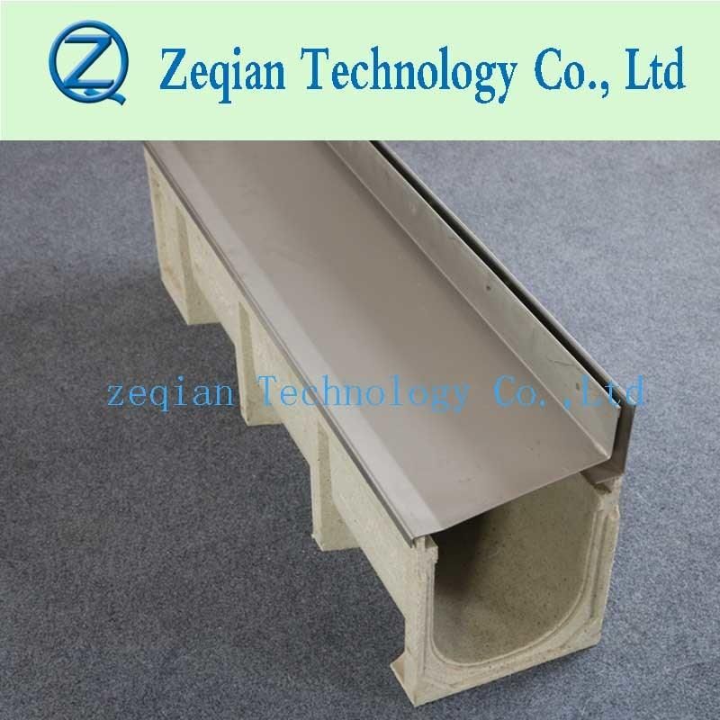 Galvanize Steel Slotted Polymer Edge Drainage Trench Channel for Rain Water