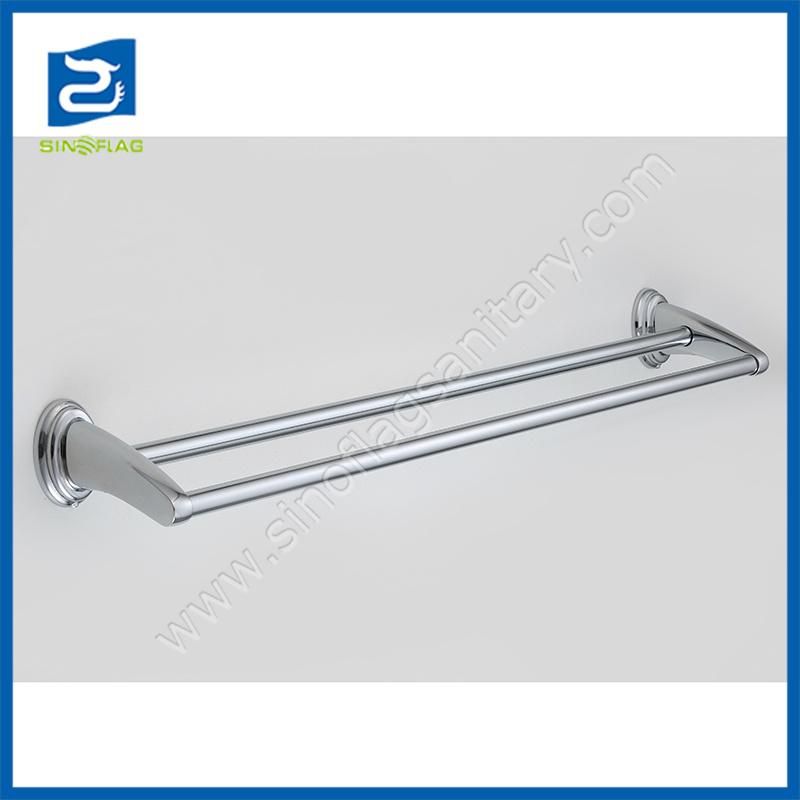 Bathroom Single Towel Bar Zinc Base Chromed Towel Bar