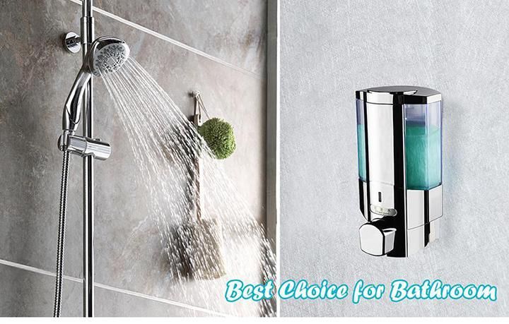 Bathroom Wall Mounted Manual Soap Dispenser ABS Durable Material