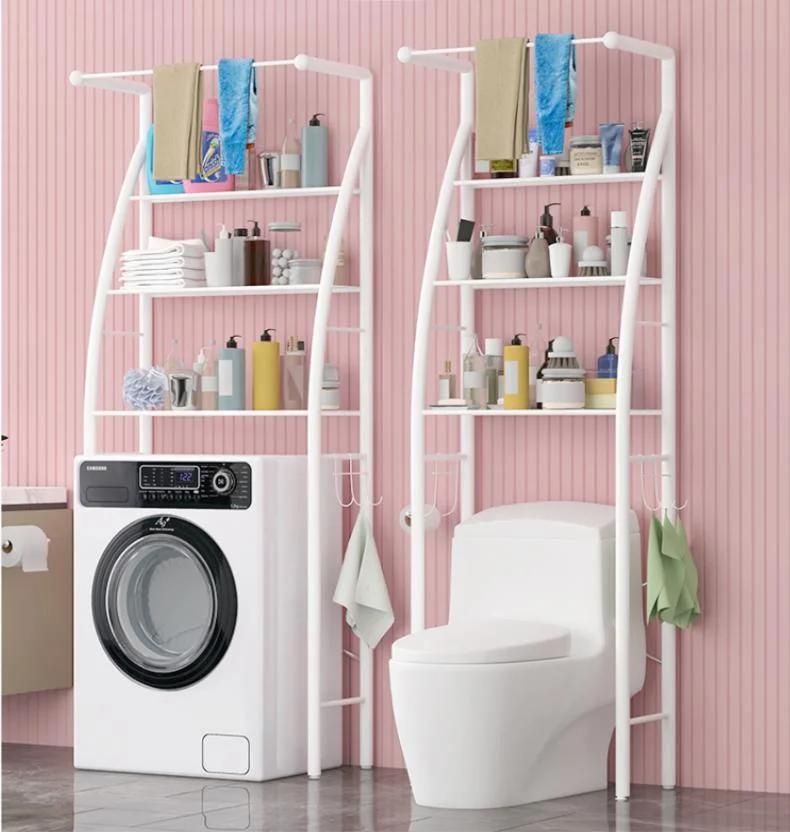 Bathroom Toilet Shelf Washing Machine Shelf Bathroom Storage Floor Shelf