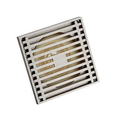Hot Sale Brushed Square Tile Insert Floor Drain with Anti-Odor