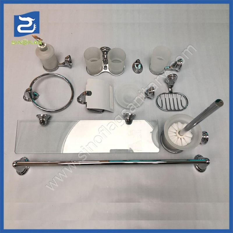 Stainless Steel 6PCS Bathroom Accessories Kit Inox Bathroom Accesories Set