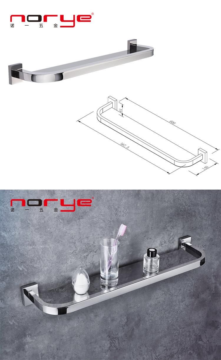 Bathroom Accessories Glass Shelf Stainless Steel Wall Mounted