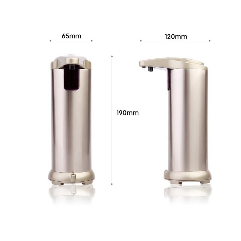 Kitchen Automatic Liquid Foam Hand Stainless Steel Smart Soap Dispenser