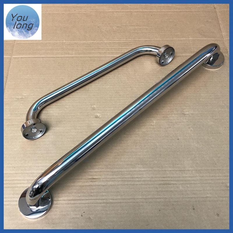 Stainless Steel304 40cm 16 Inch Polished Handicap Toilet Straight Bar Safety Grab Bar