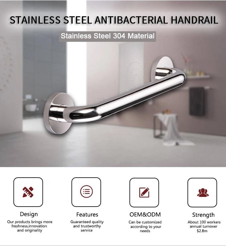 Grab Bar Stainless Steel Bathroom Disable People Elderly Bathtub Handrail Safety Handle Bars
