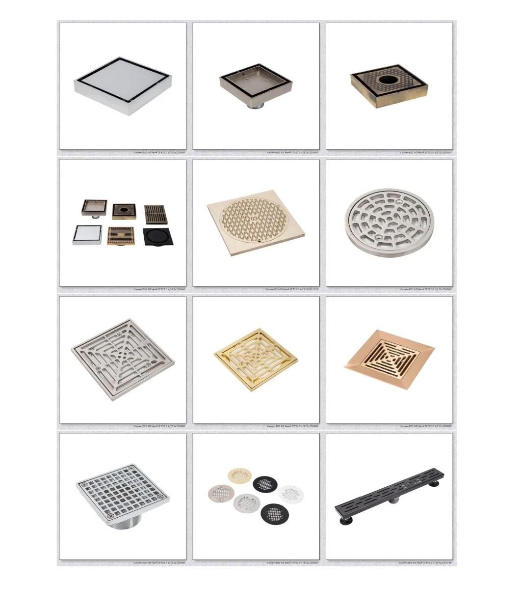 Zinc Alloy Shower Drain with Surface Coating