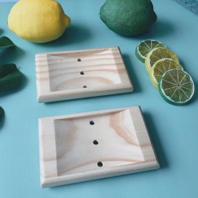 Biodegradable Wooden Bamboo Soap Dish Storage Holder Dish Container Hand Craft