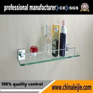 Modern Square Style Stainless Steel 304 Sanitary Ware Glass Shelf