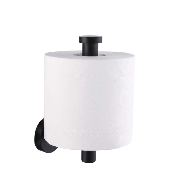 Toilet Paper Holder Bathroom Tissue Holder Paper Roll SUS 304 Stainless Steel Wall Mount Matt Black