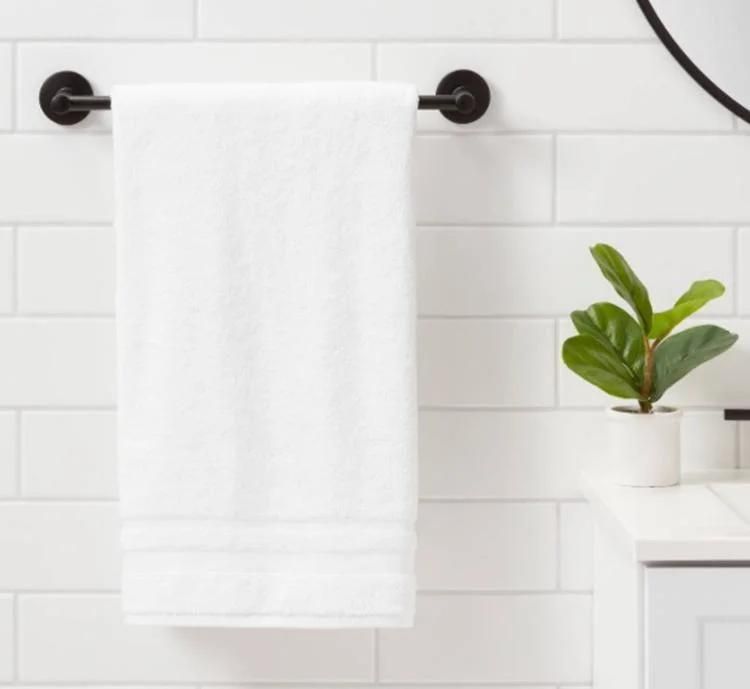 Black Towel Rack with Shelf Factory Manufacture Bathroom Hardware
