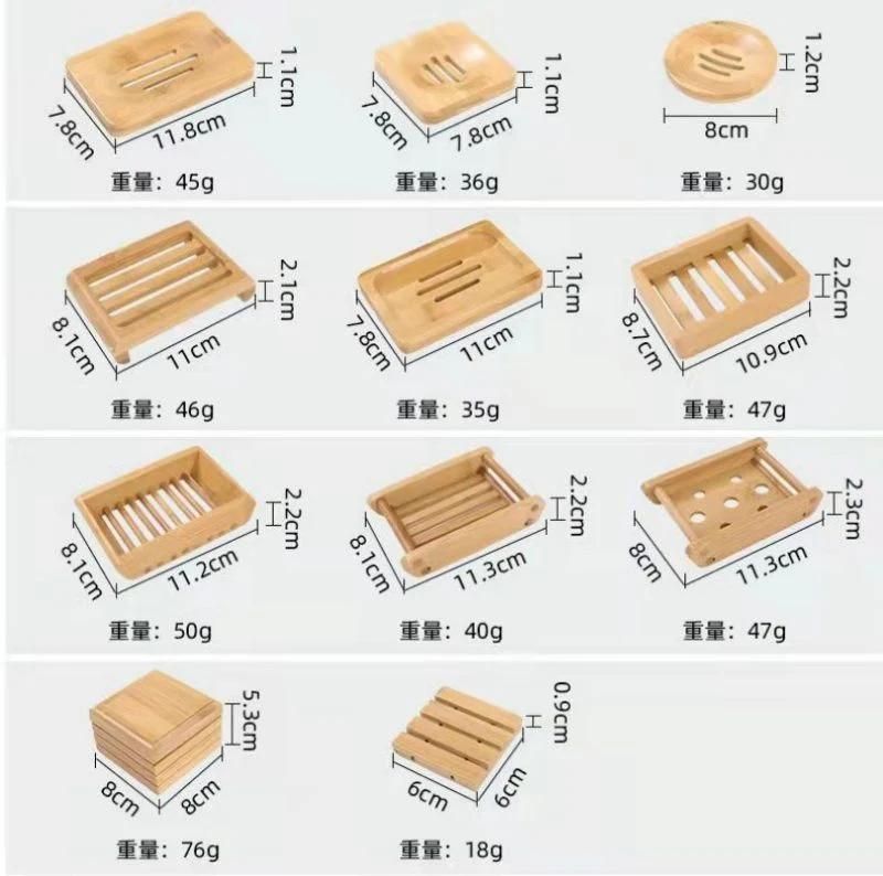 Bamboo Soap Dish Box, Environmentally Friendly and Easy to Carry