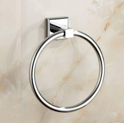 Bathroom Hardware Wall Mounted Towel Holder Stainless Steel 304 Single Towel Ring (Z61107)