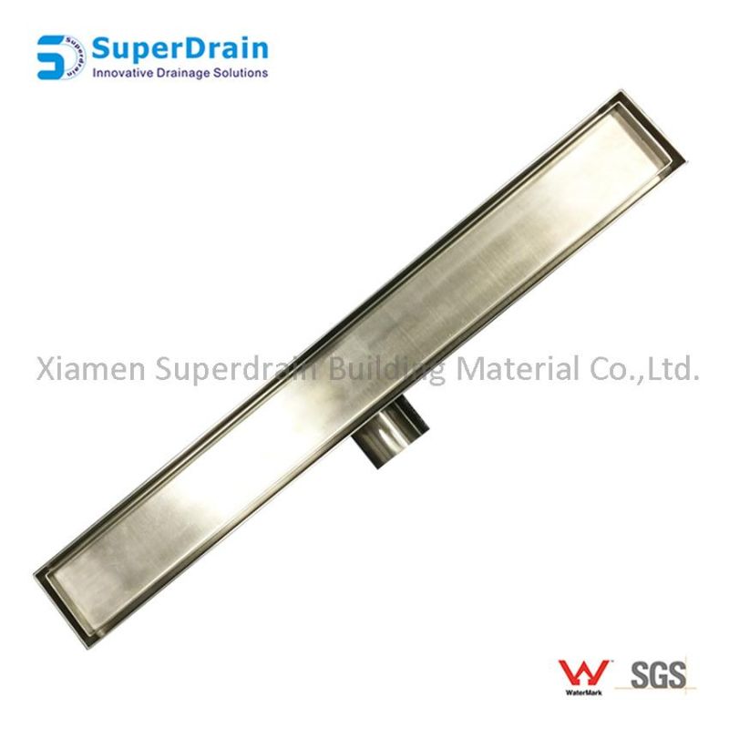 Customized Hotel Stainless Steel Long Linear Invisible Shower Drain