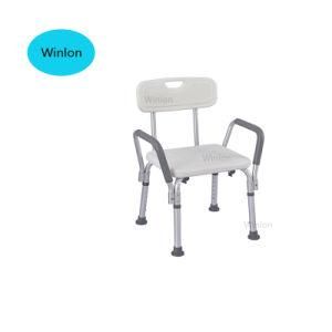 Bathroom Aid Adjustable Toilet Chair Aluminum Commode Chair with Pail and Bedpan Shower Chair Padded Seat