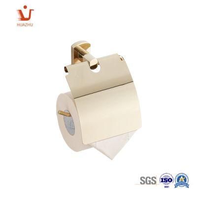 Brass Toilet Roll Holder with Cover