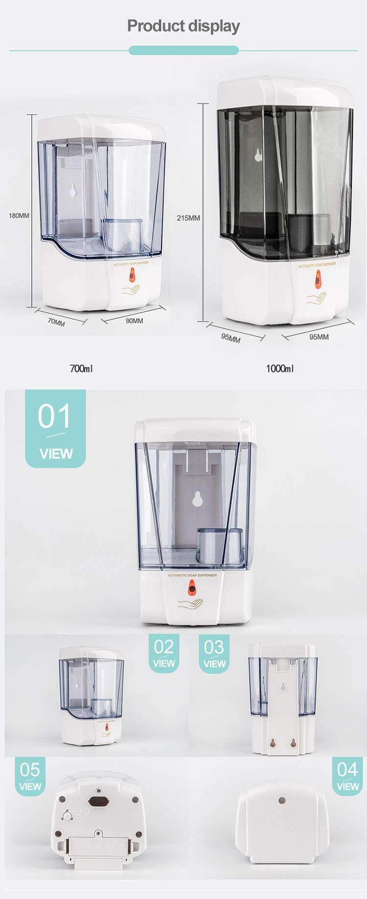 Saige 1000ml Wall Mount Plastic Automatic Touchless Hand Sanitizer Liquid Dispenser