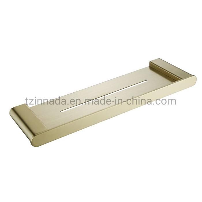 Modern Wall-Mounted SUS304 Brushed Gold Bathroom Tumbler Holder (NC6002G)