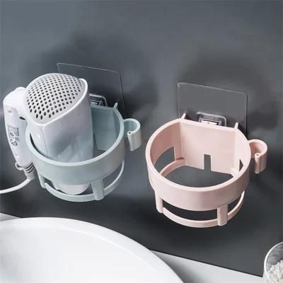 Wall Mounted Plastic Bathroom Accessories Storage Organizer Holder Rack for Hair Dryer