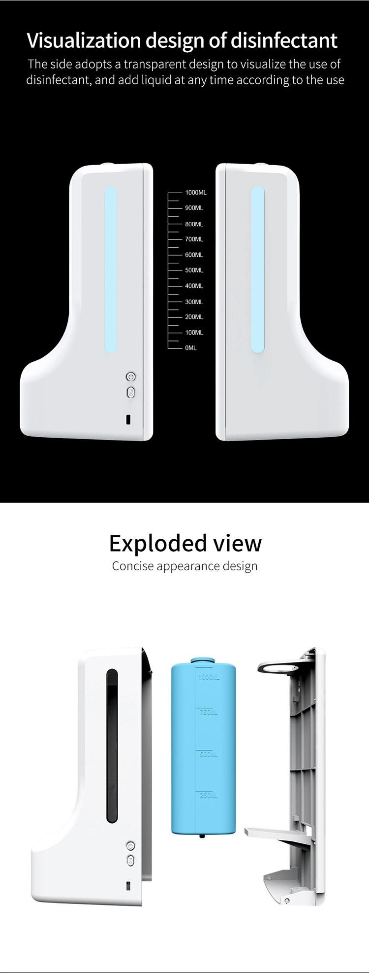 Saige 1000ml K9 PRO Plastic Automatic Temperature Measuring Soap Dispenser Sensor