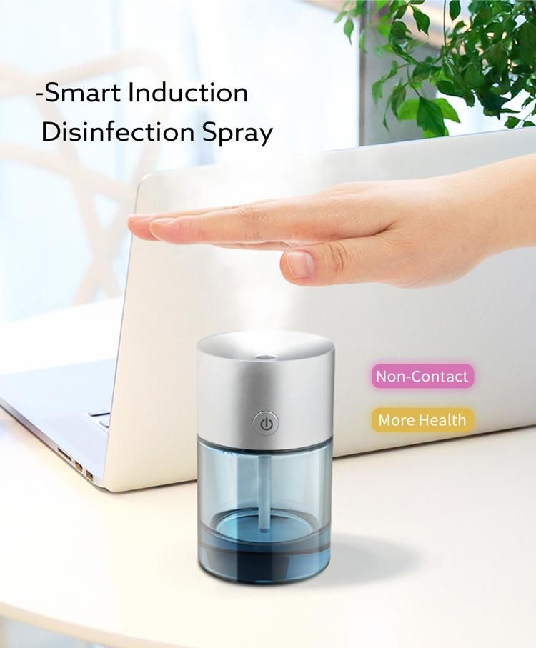 Scenta Top Sale Mini Portable Touchless Auto Alcohol Spray Dispenser Rechargeable Automatic Alcohol Hand Sanitizer Dispenser