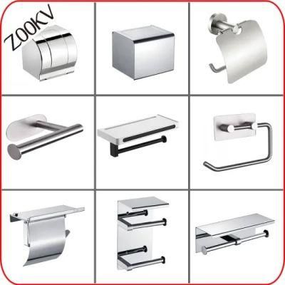 304 Stainless Steel Wholesale Toilet Tissue Roll Paper Box Holder in Bathroom Accessories Toilet Paper Holder Stand