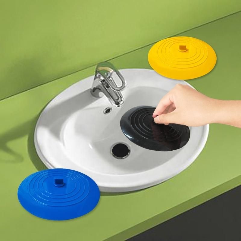 Manufacturer Rubber Sink Stopper for Kitchen Vegetable Basin Recyclable Odour Proof Silicone Waterstop Cover Insect-Proof Floor Drain Stopper Plug