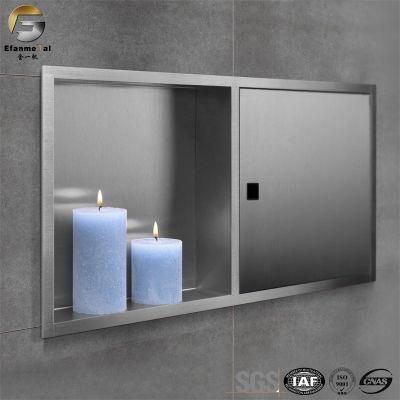 Ve321 Free Sample Shower Wall Niche Matt Black Stainless Steel Niche