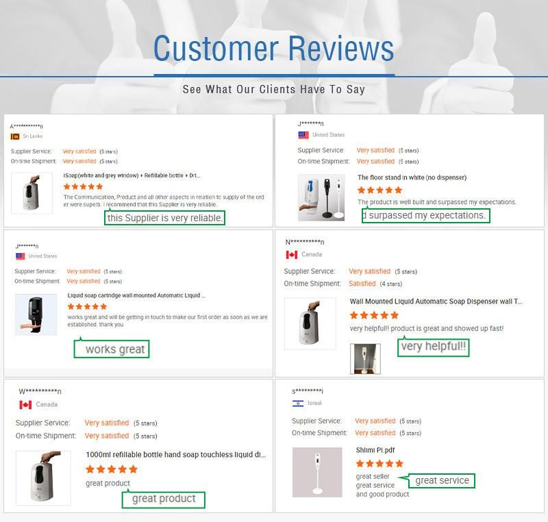 Hand Hygiene 1000ml Sensor Automatic Liquid Foam Spray Soap Dispenser