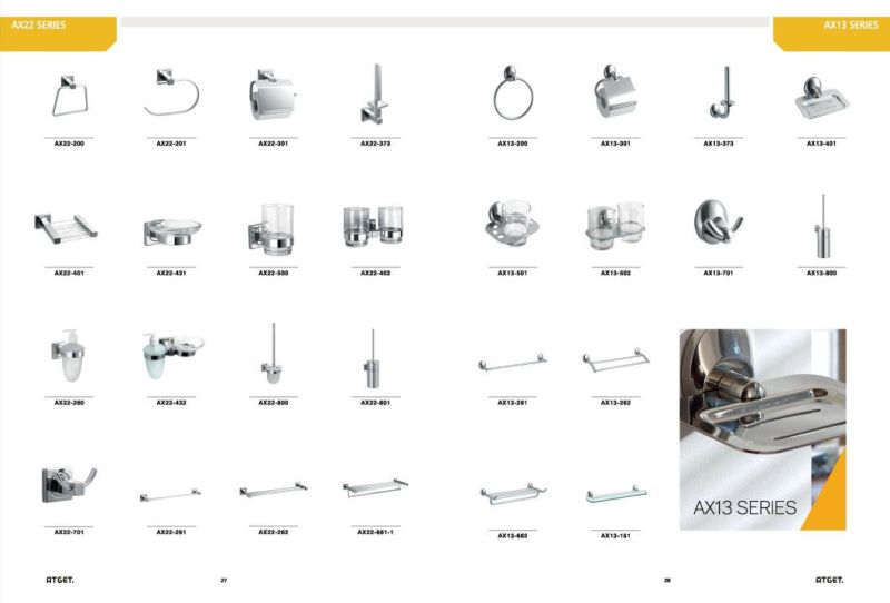 Ax22-201 Stainless Steel Towel Ring for Bathroom Accessories
