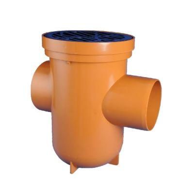 DIN UPVC Pipe Fitting Floor Trap for Water Drainage