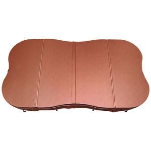 High Quality Brown EPS Hot Tub Cover Irregular Leather SPA Cover