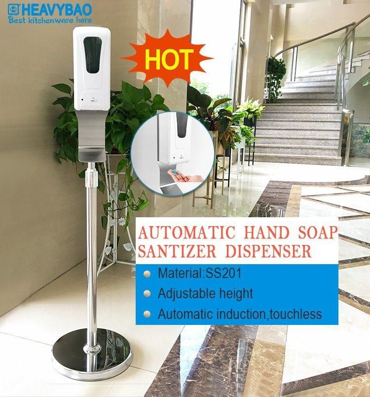 Heavybao Floor Stand Touchless Automatic Hand Sanitizer Spray Dispenser Stand