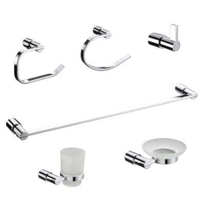 Wenzhou Manufacturer High Quality Chrome Bathroom Accessories 6 Pieces Set