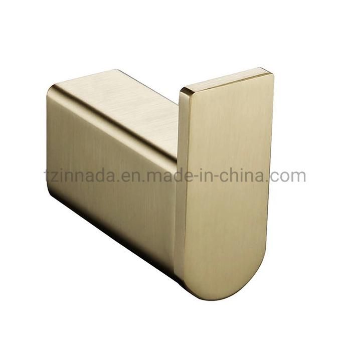 High Quality SUS304 Gold Bathroom Single Coat Hooks Robe Hooks (NC6001G)