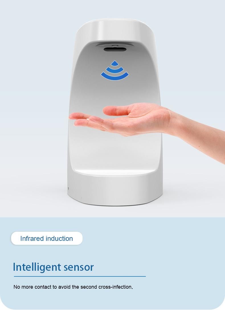 Saige 600ml Bathroom White Plastic Automatic Liquid Soap Dispenser