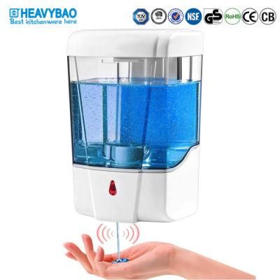 Heavybao Wall Mounted 600ml Non-Touch Automatic Soap Liquid Dispenser