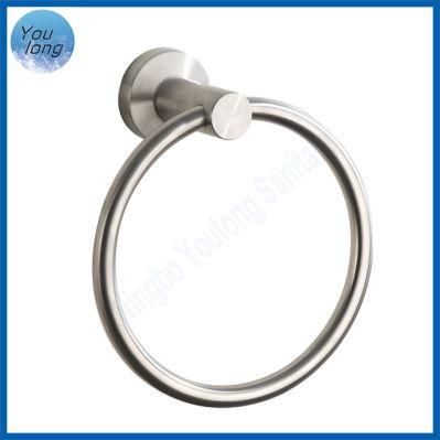 SUS304 Suction Towel Ring for Bathroom Round Towel Ring