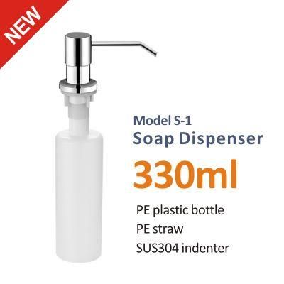 SUS304 Soap Bottle Accessories 350/500ml ABS Soap Dispenser for Bath Sink